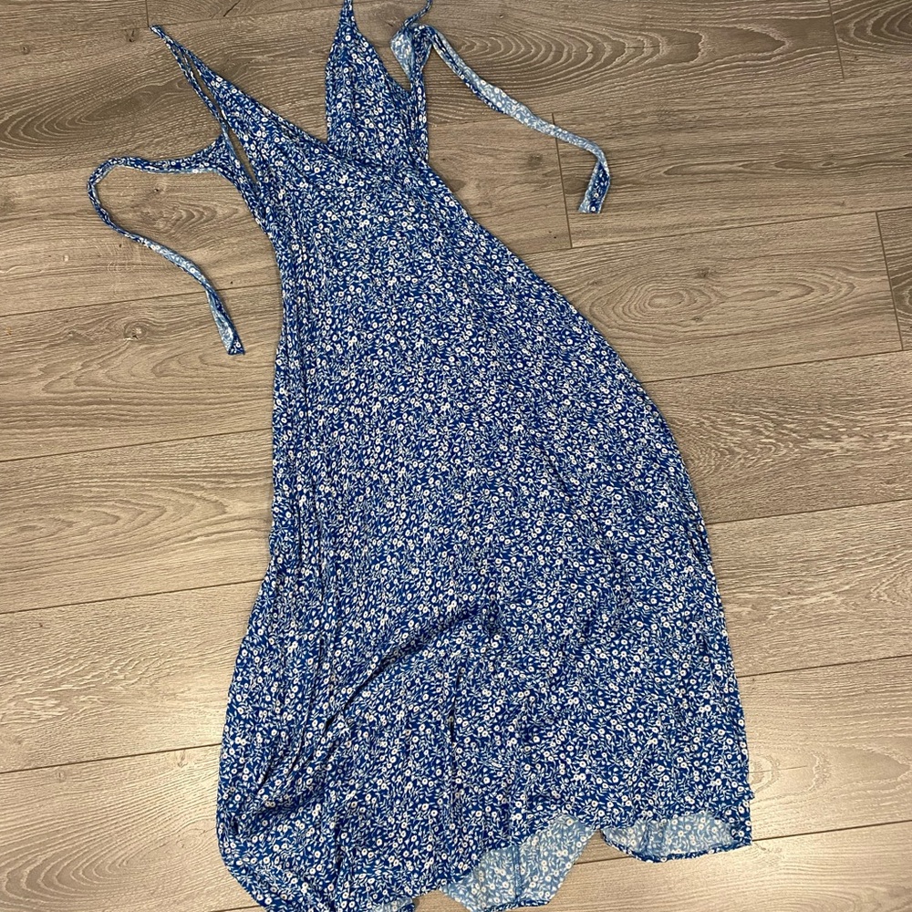 Shein Floral Maxi Wrap Dress